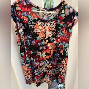 Chic Soul 2X Floral Patterned Blouse